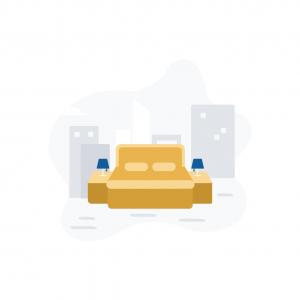 Efficiency Queen Suite with Two Queen Beds and Sofa bed - Non Smoking